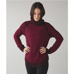 Lululemon Passage to Prana Sweater in Berry Size 8‎